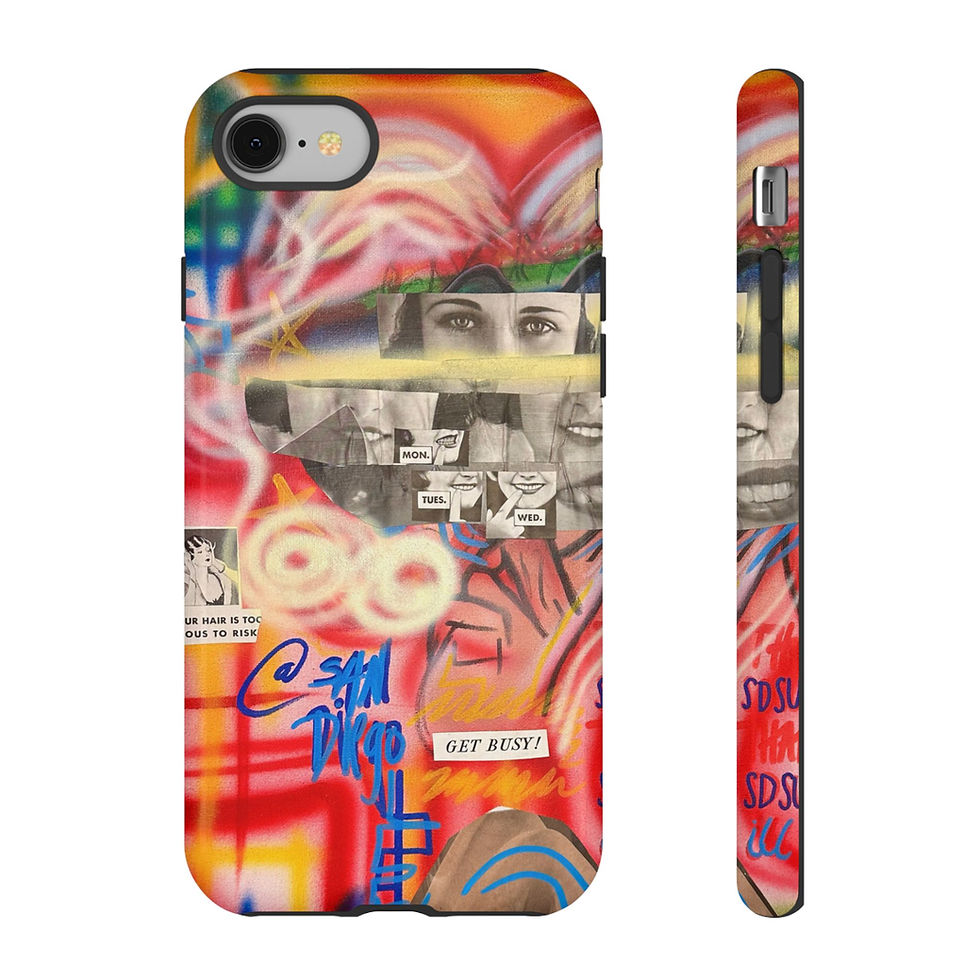 Thumbnail: limited edition "get busy" airbrush iPhone case