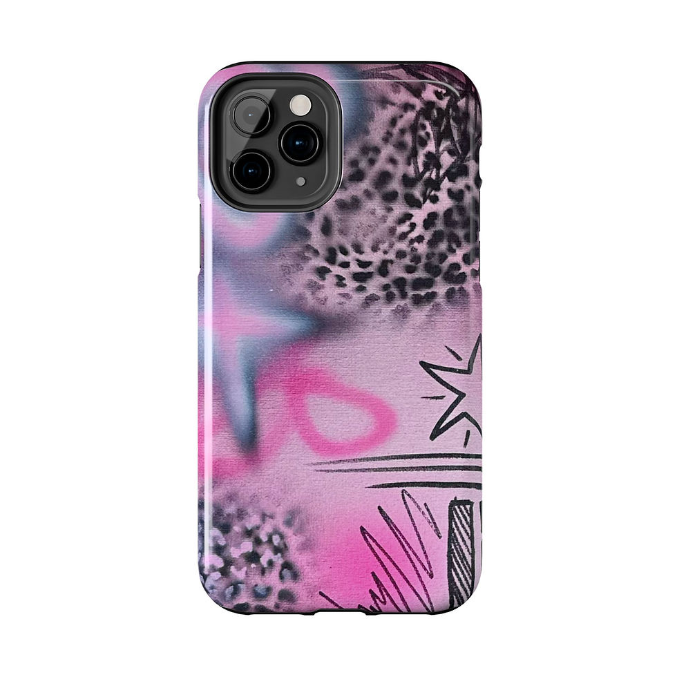 Thumbnail: "onyx cheetah" airbrush iPhone case