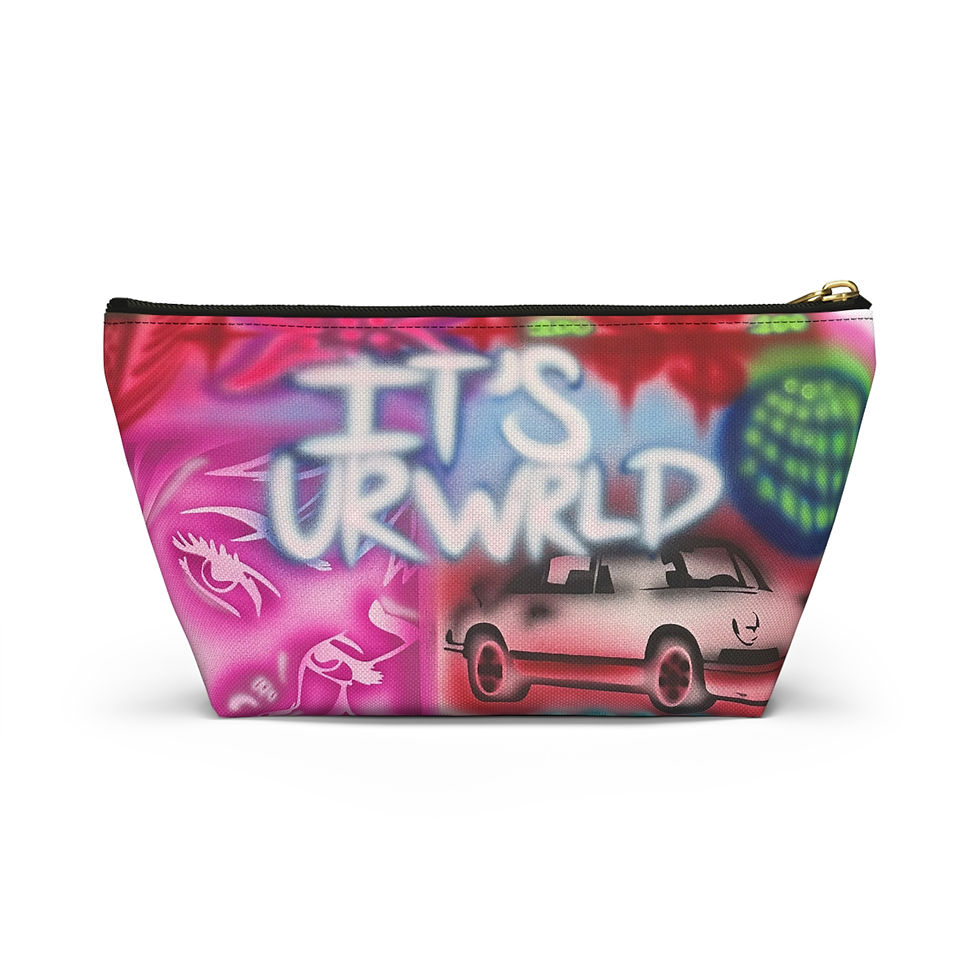 Thumbnail: "it's ur WRLD" airbrush makeup pouch