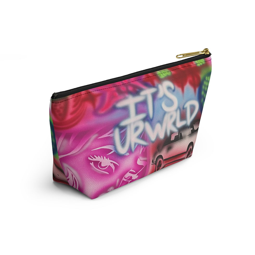 Thumbnail: "it's ur WRLD" airbrush makeup pouch