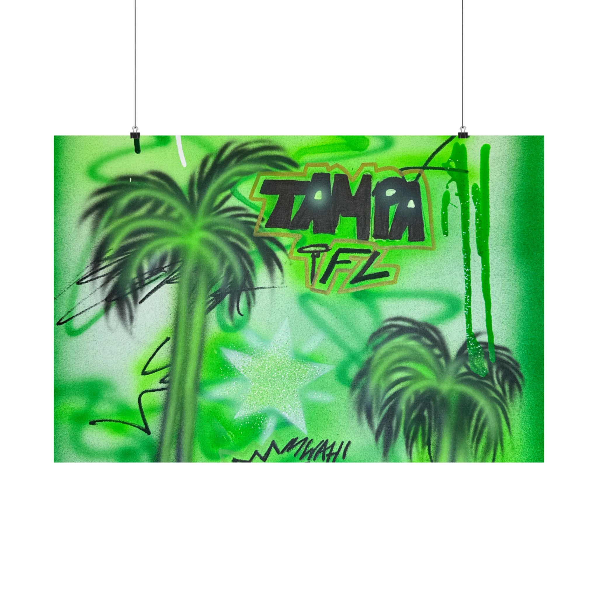 "tampa, fl" airbrush horizontal print
