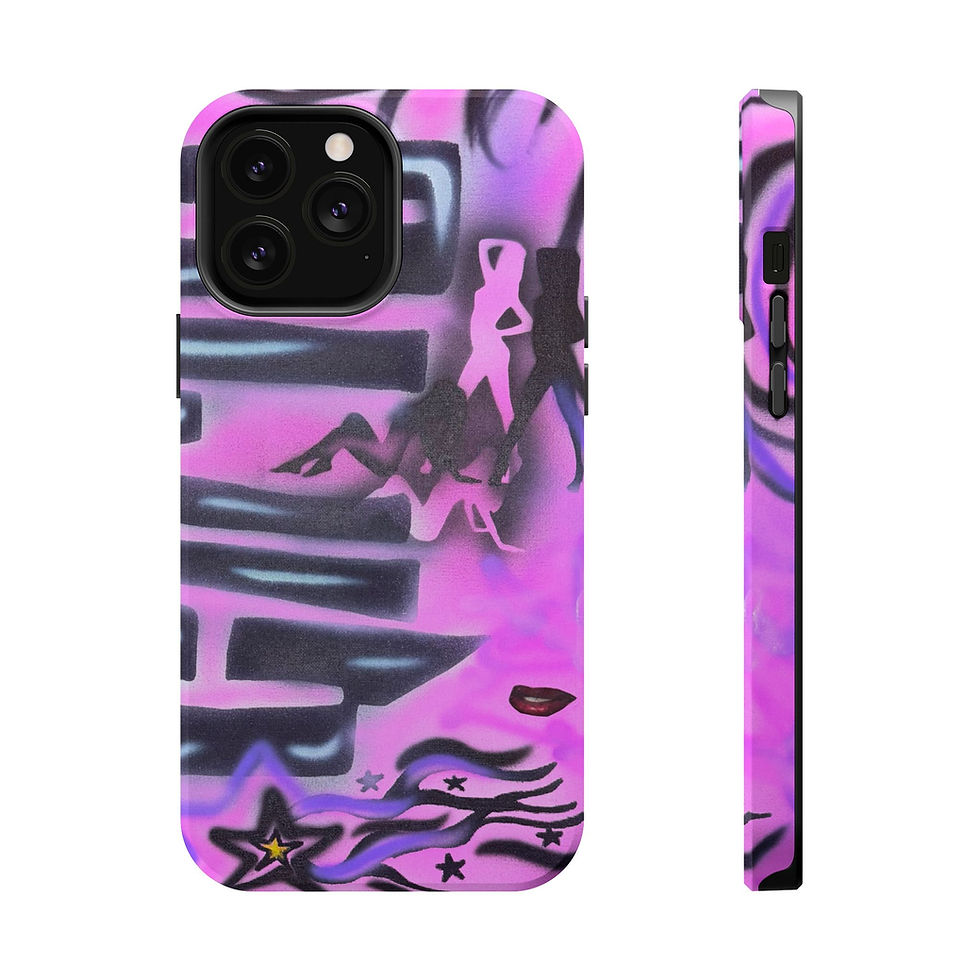 Thumbnail: MagSafe "neon nights" airbrush iPhone case