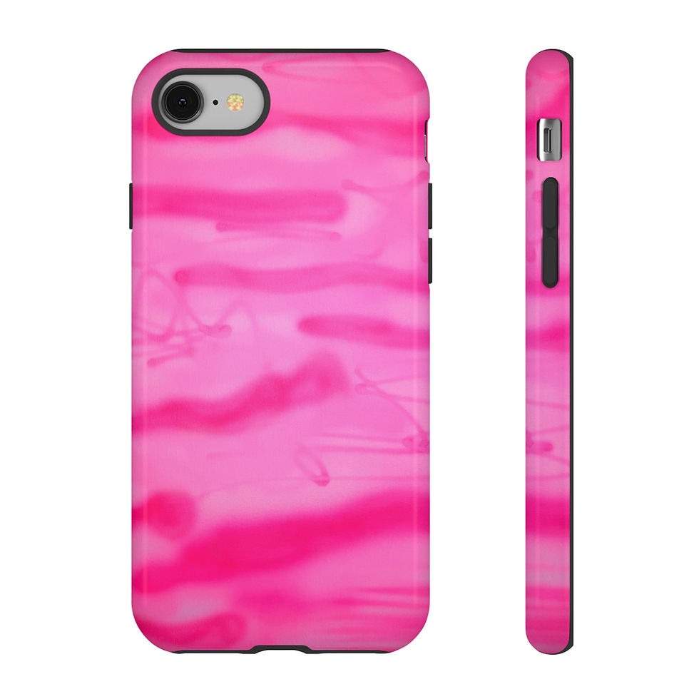 Thumbnail: "pink camo" airbrush iPhone case