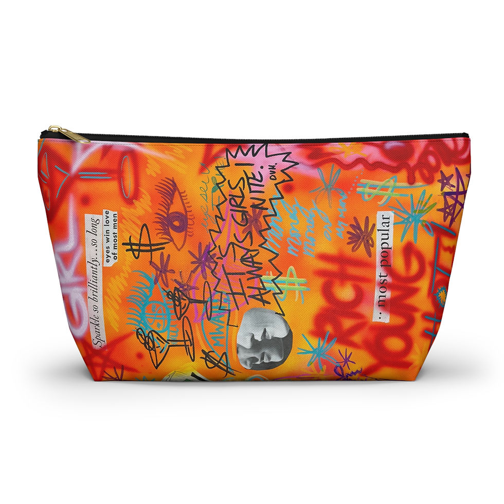 Thumbnail: "young, rich, hot" airbrush makeup pouch
