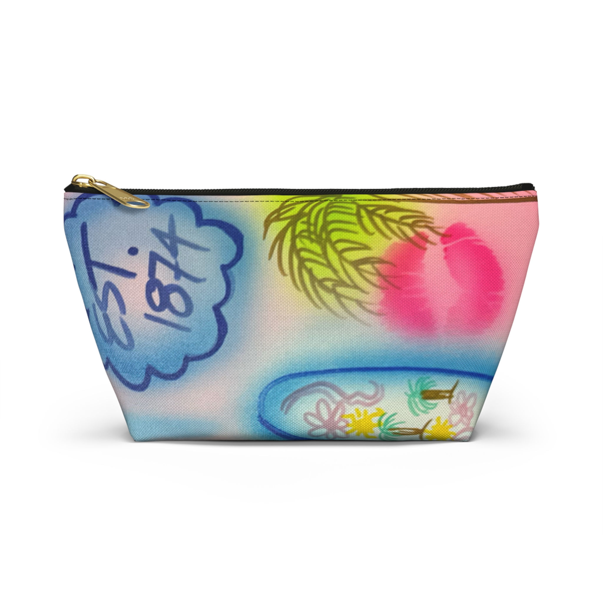 "in the wave" airbrush makeup pouch