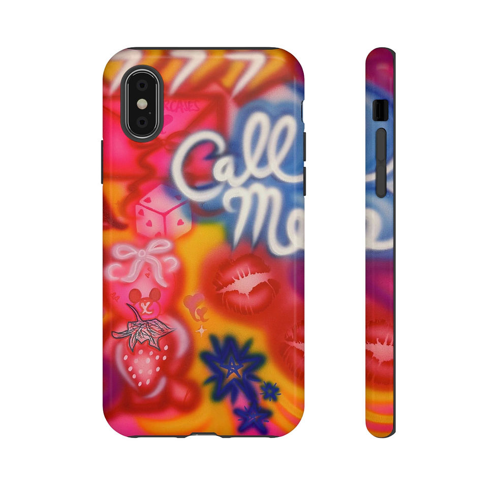 Thumbnail: "CALL ME!" airbrush iPhone case