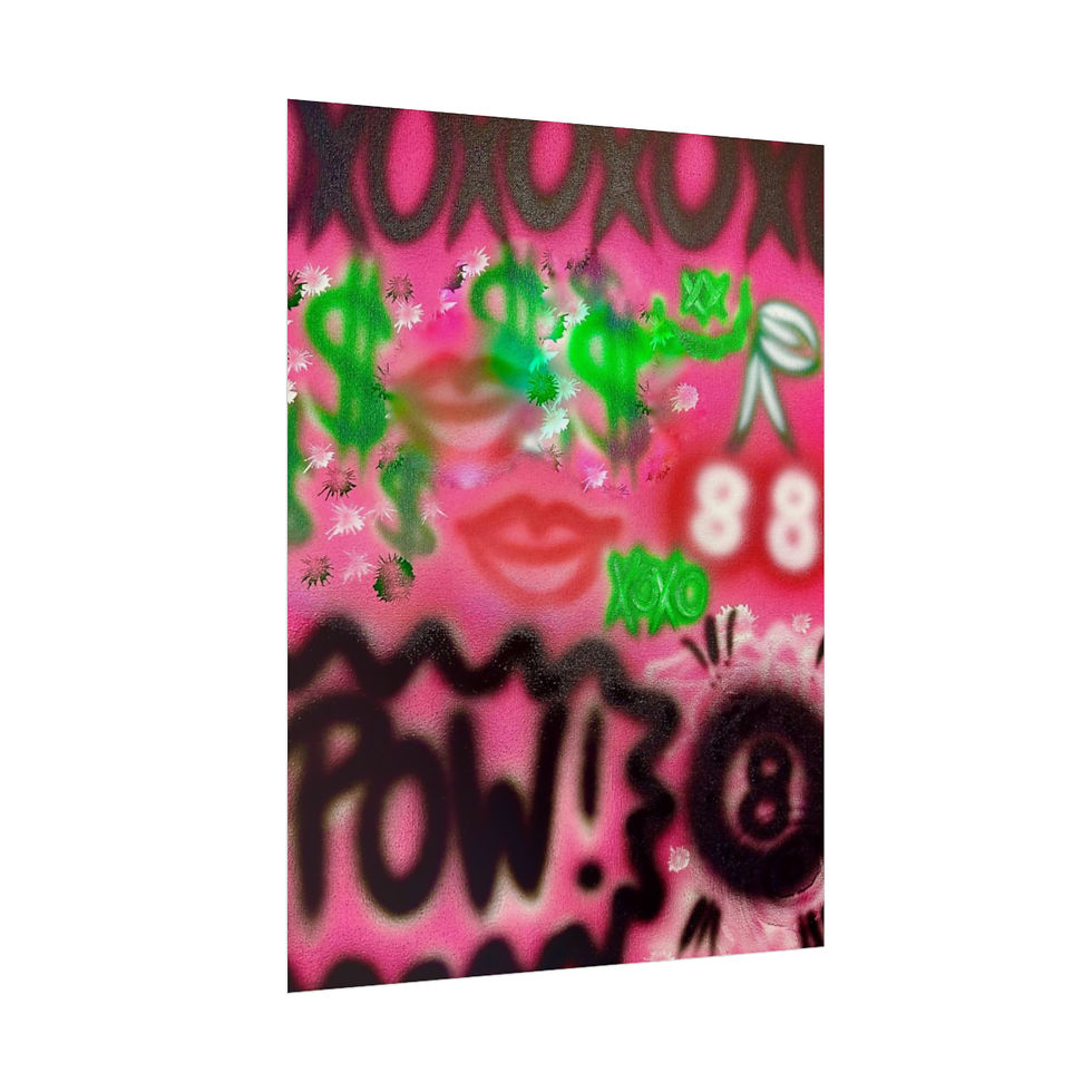Thumbnail: "electr!c dreamz" airbrush rolled print
