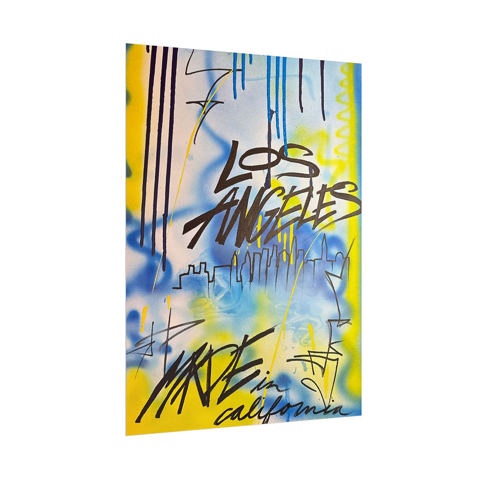 Thumbnail: "los angeles" airbrush rolled print