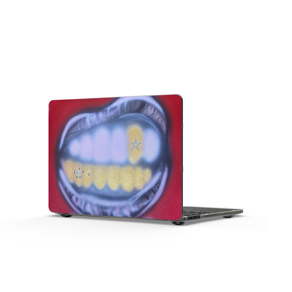 Thumbnail: "tooth drip" airbrush matte macbook case