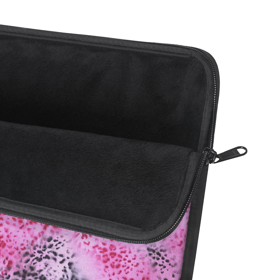 Thumbnail: "pink cheetah pt. 2" airbrush laptop sleeve