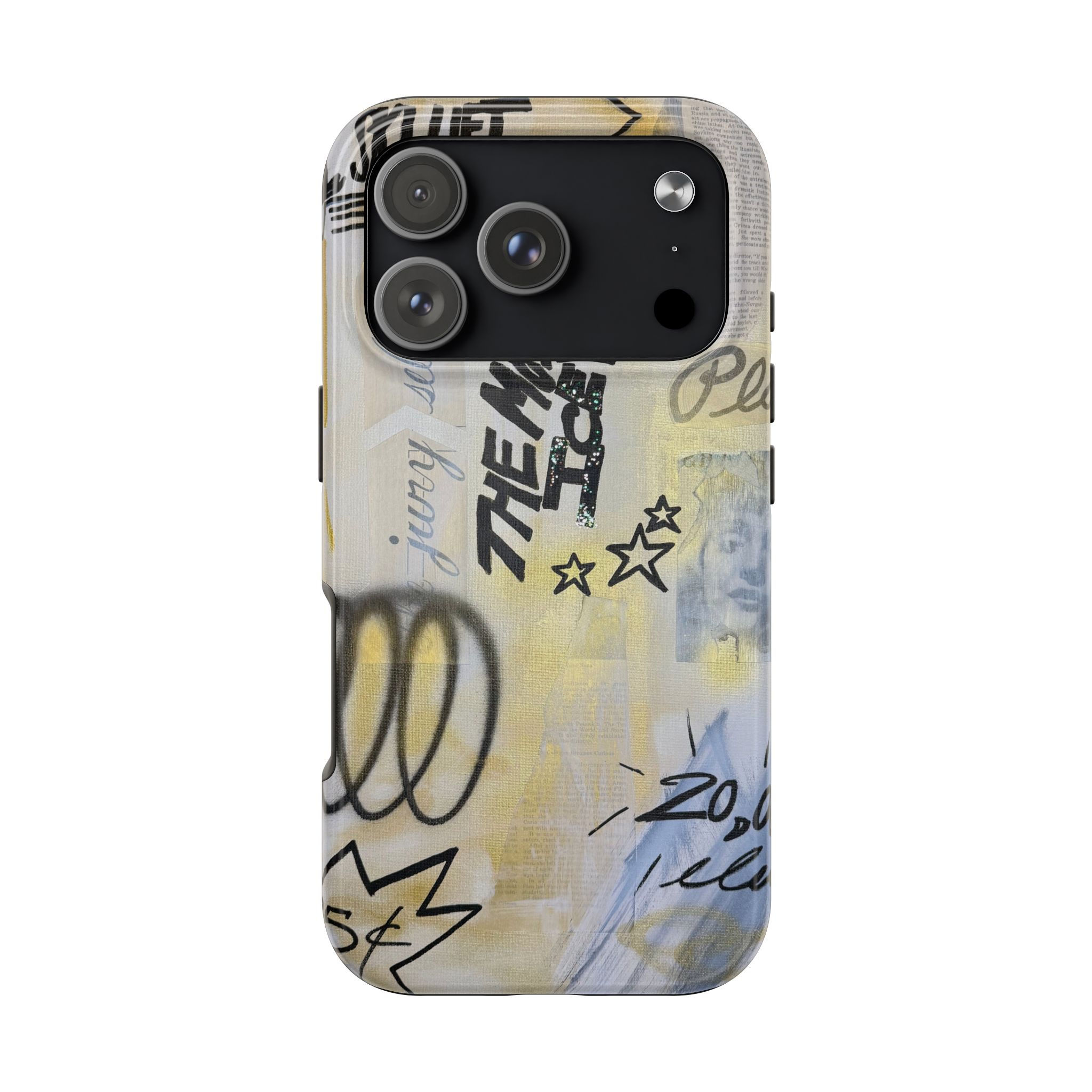 "golden glacier" airbrush iPhone case 