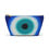 Thumbnail: "evil eye" airbrush makeup pouch