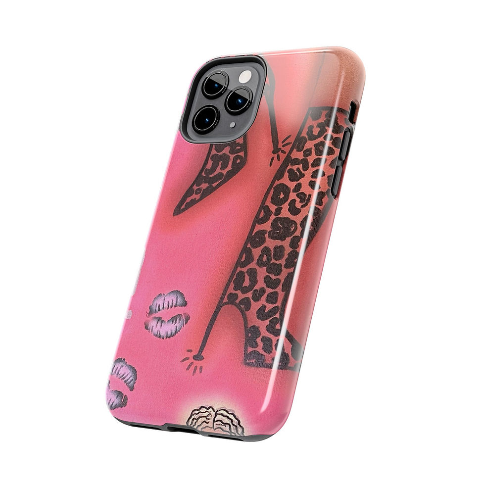 Thumbnail: "cheetah boots" airbrush iPhone case