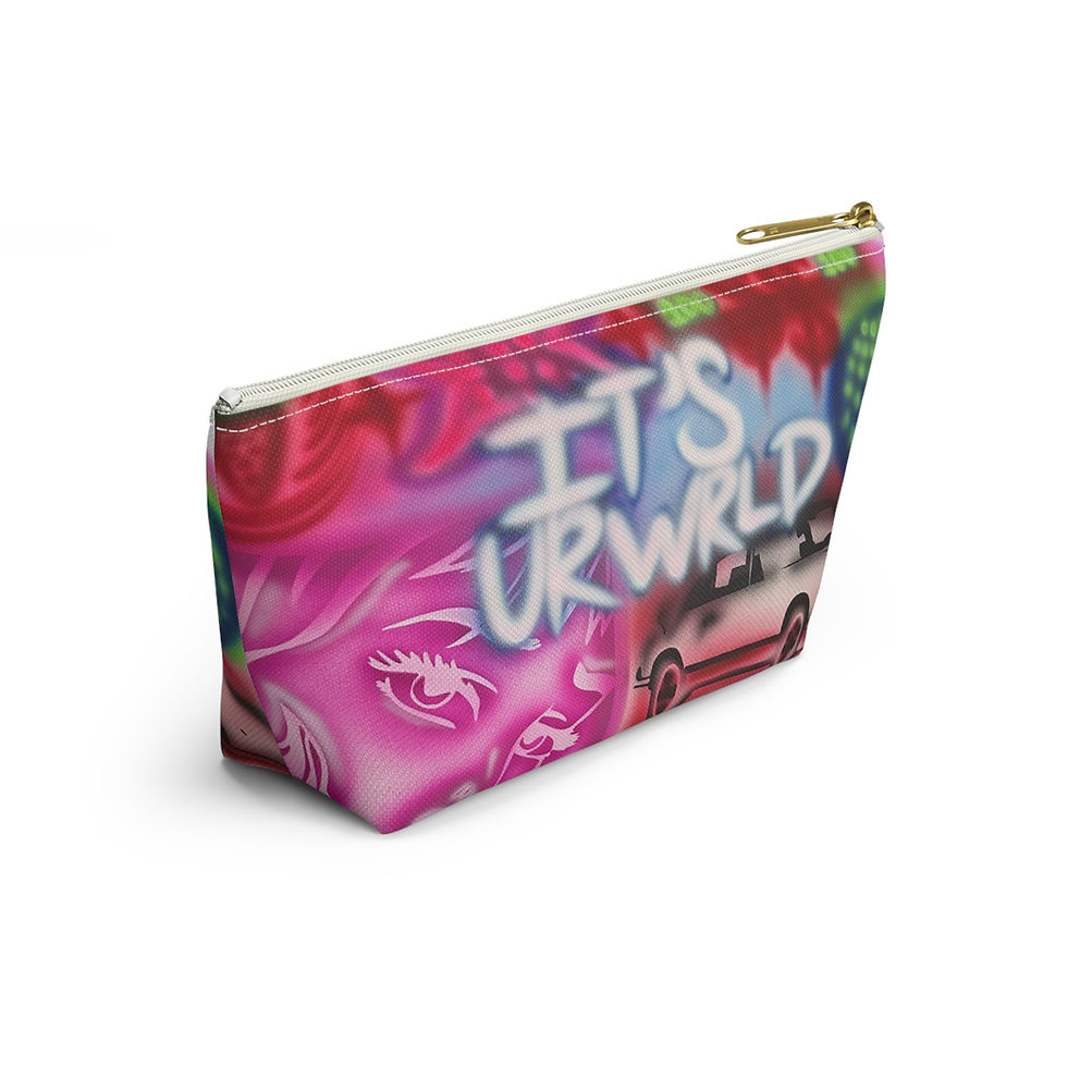 Thumbnail: "it's ur WRLD" airbrush makeup pouch