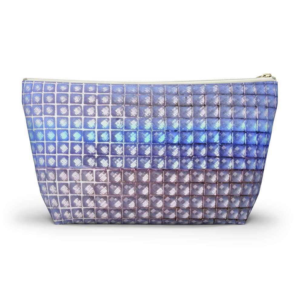 Thumbnail: "blue studs" airbrush makeup pouch