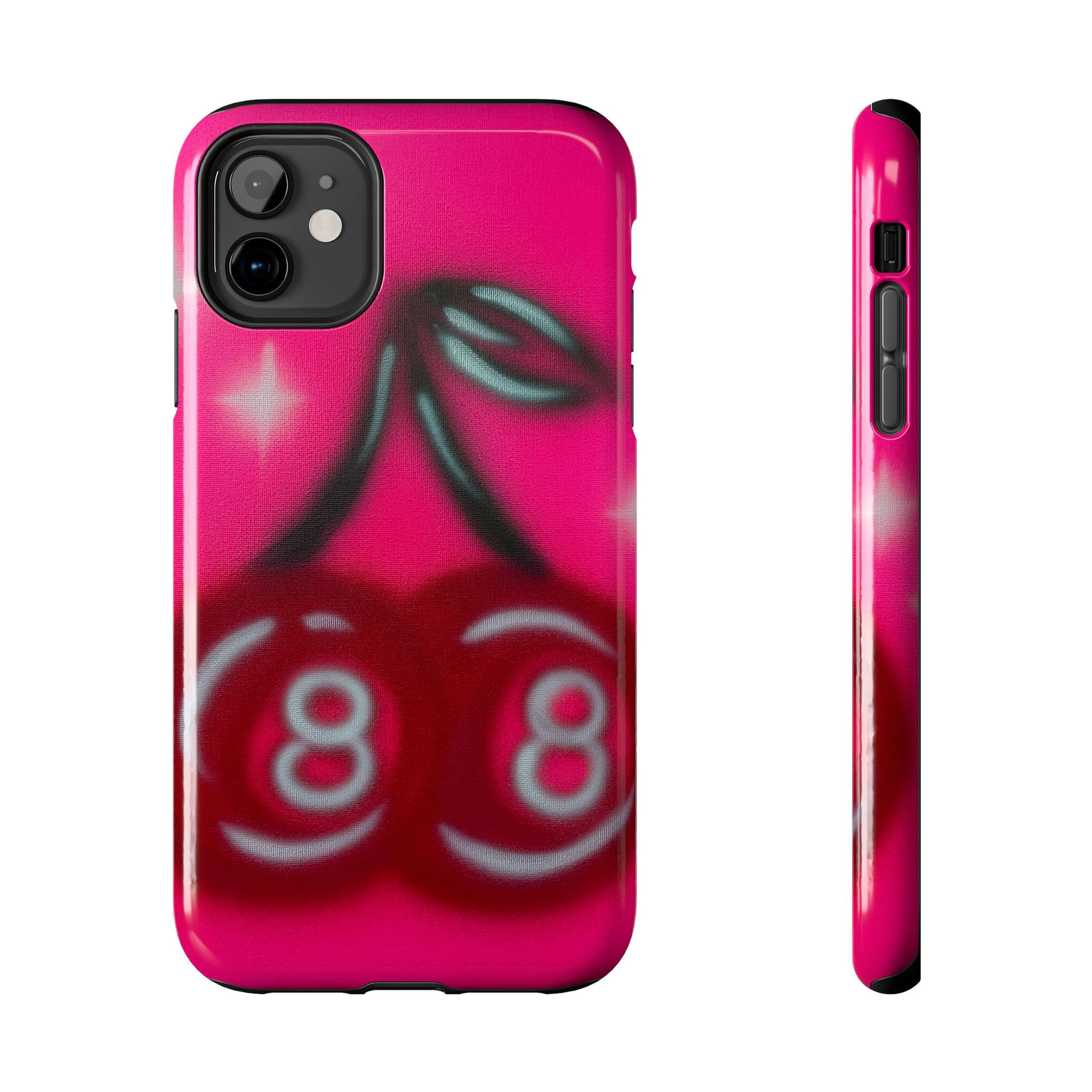 "cherry 8ball" airbrush iPhone case