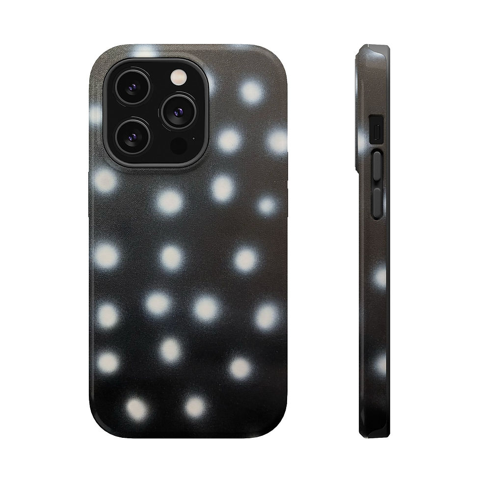 Thumbnail: MagSafe "coconut noir polka dot" airbrush iPhone case 