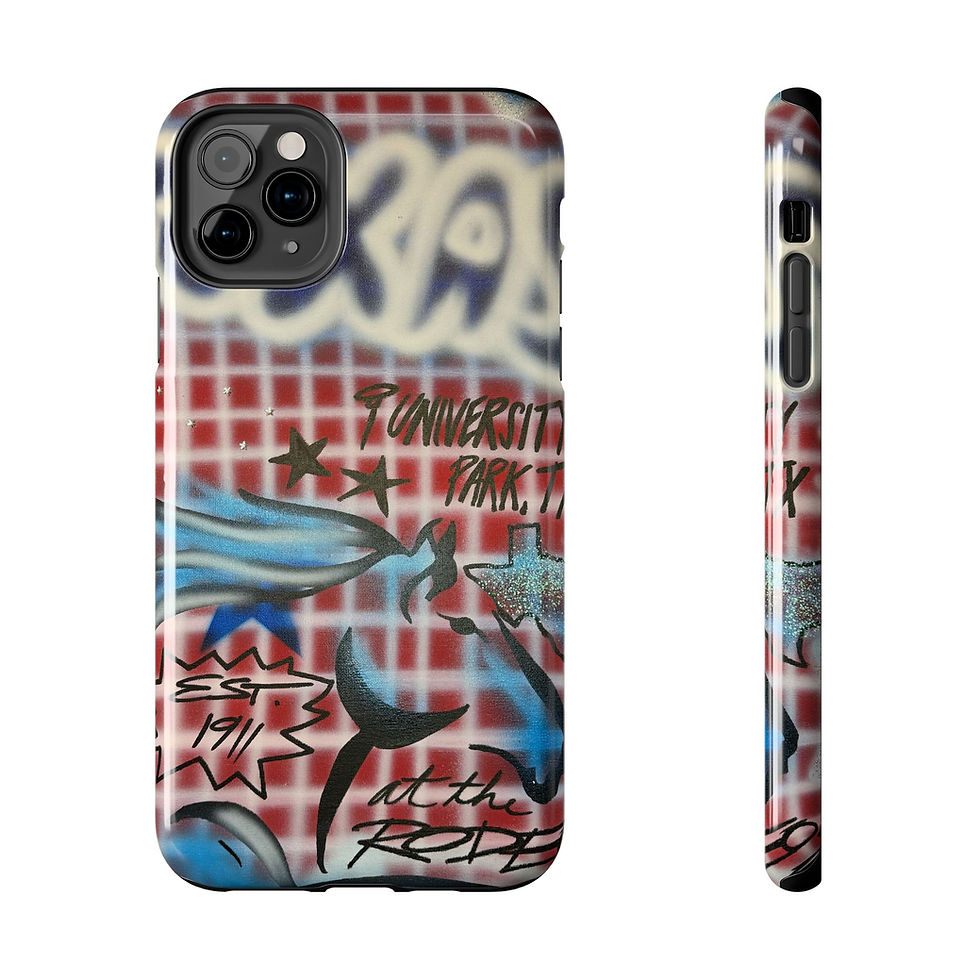 Thumbnail: "texas" airbrush iPhone case