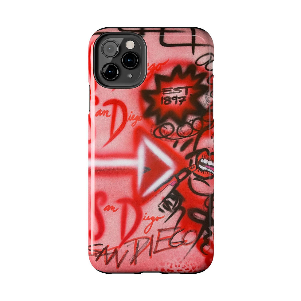 Thumbnail: "san diego" airbrush iPhone case