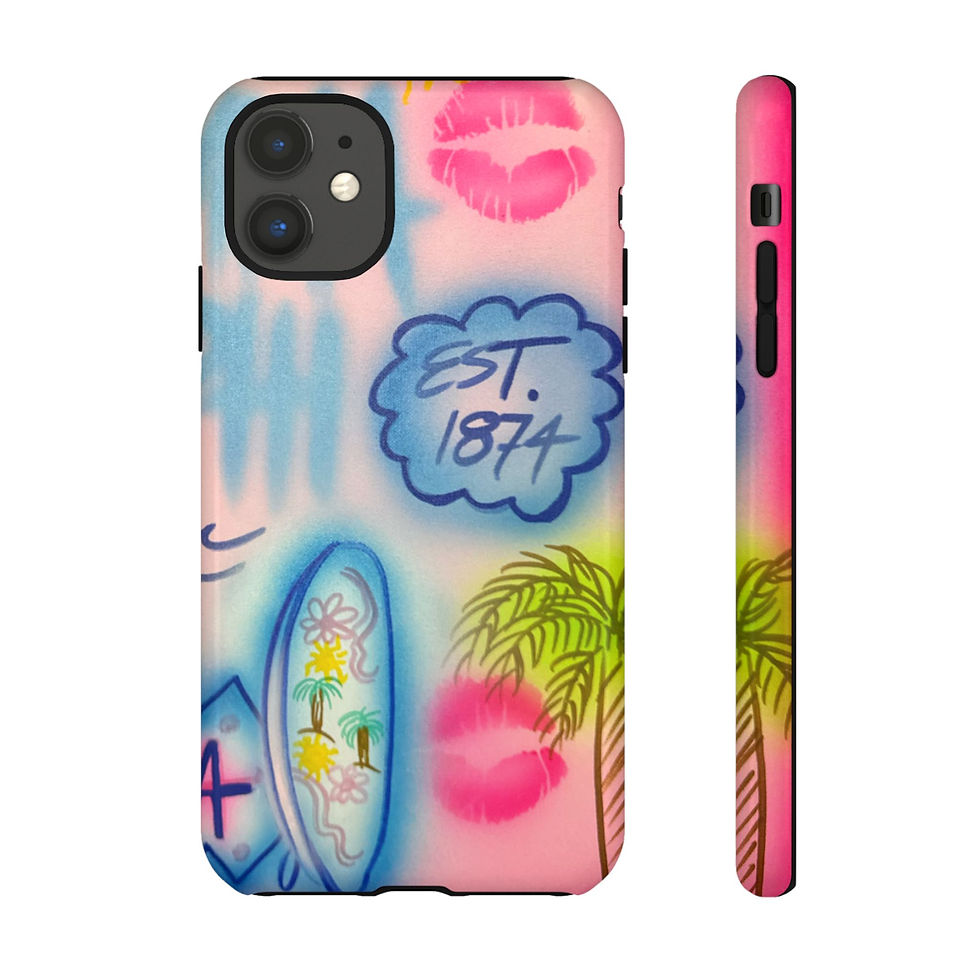 Thumbnail: "in the wave" airbrush iPhone case