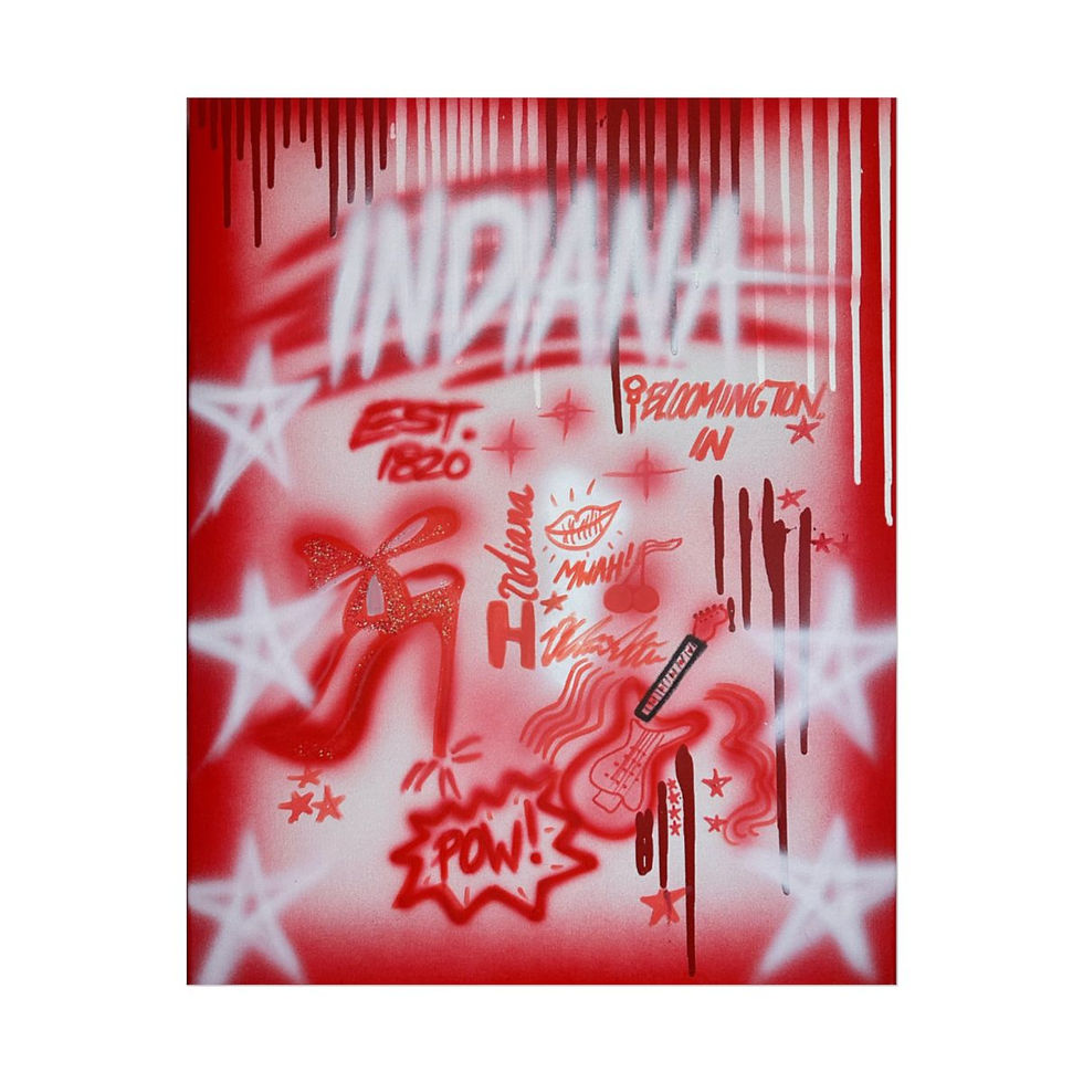 Thumbnail: "indiana" airbrush rolled print