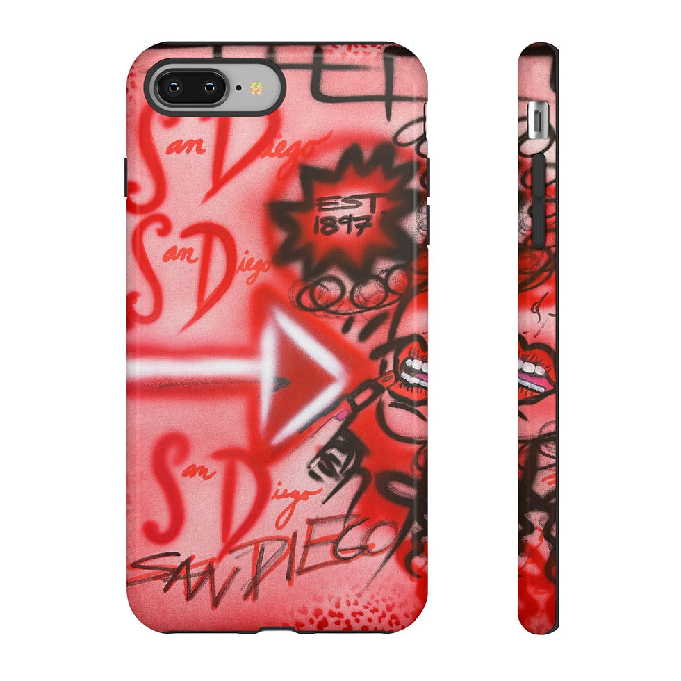 Thumbnail: "san diego" airbrush iPhone case