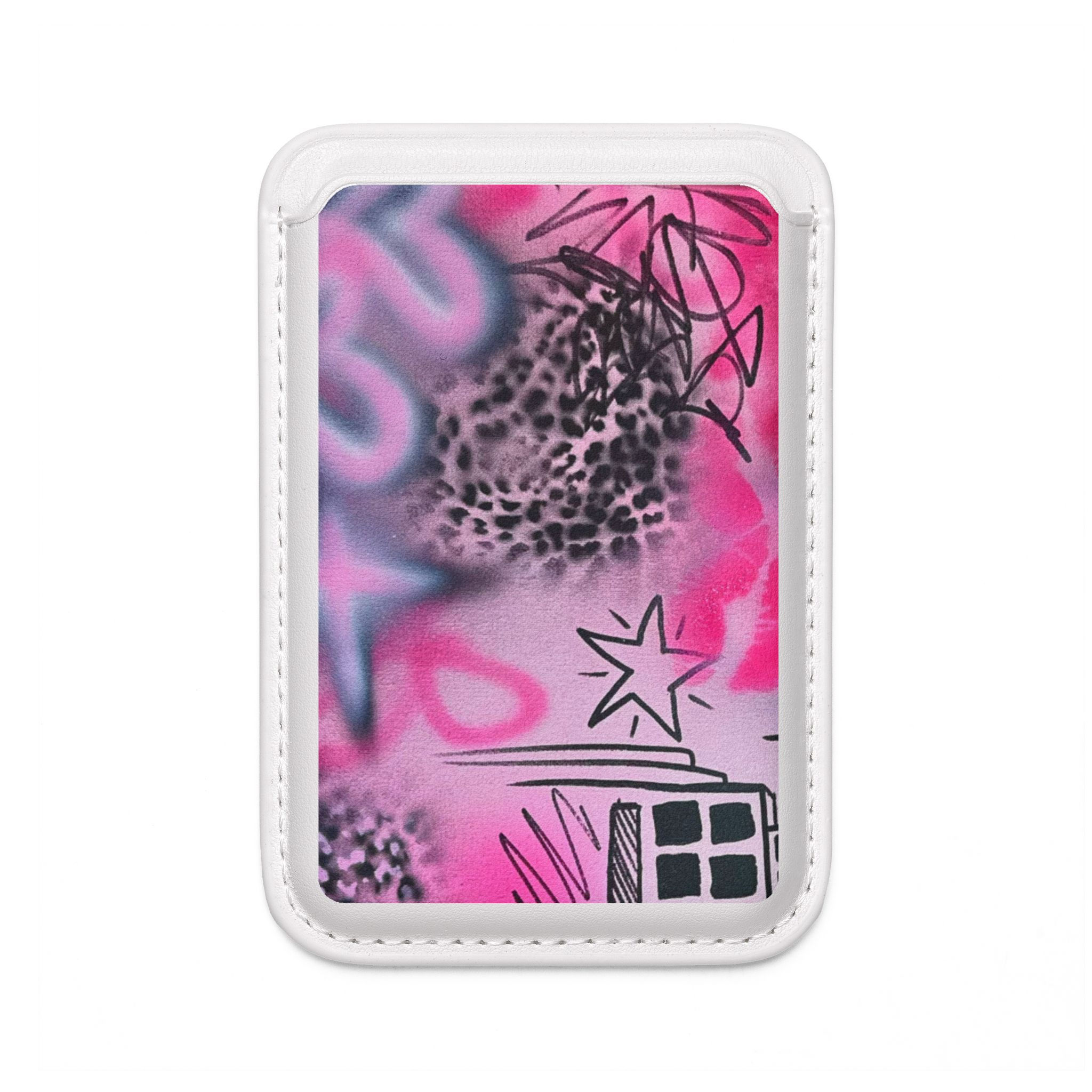 "onyx cheetah" airbrush vegan wallet (Magsafe® Compatible)