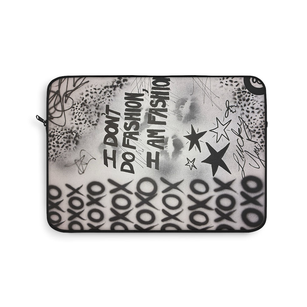 Thumbnail: "i am fashion" airbrush laptop sleeve