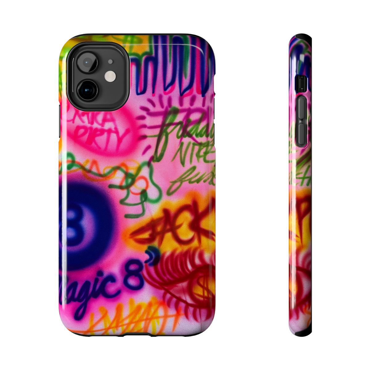 "colorful chaos" airbrush iPhone case