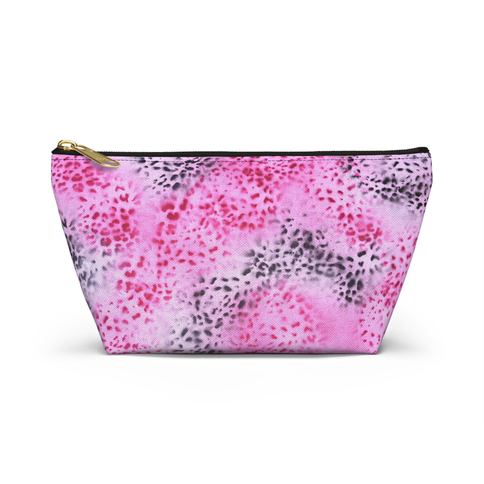 "pink cheetah pt. 2" airbrush makeup pouch