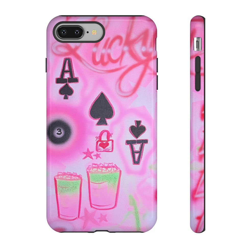 Thumbnail: "lucky ace" airbrush iPhone case