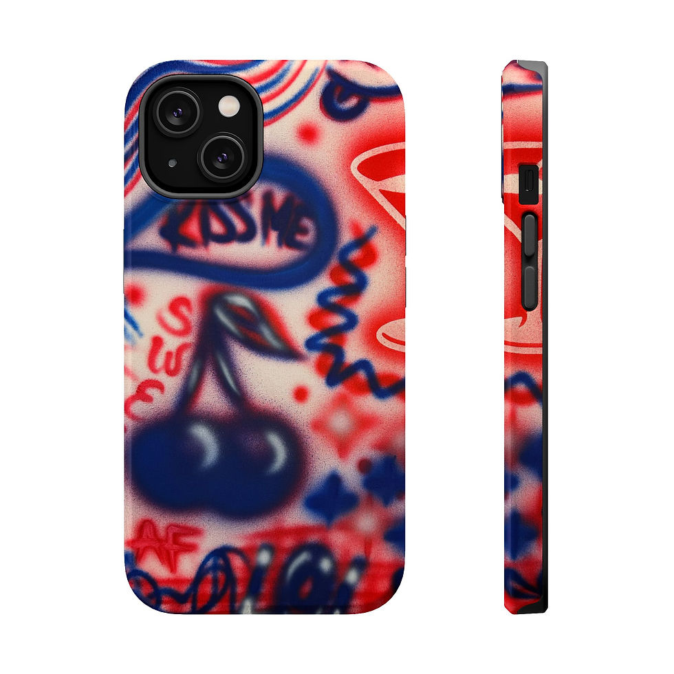 MagSafe "kiss me" airbrush iPhone case