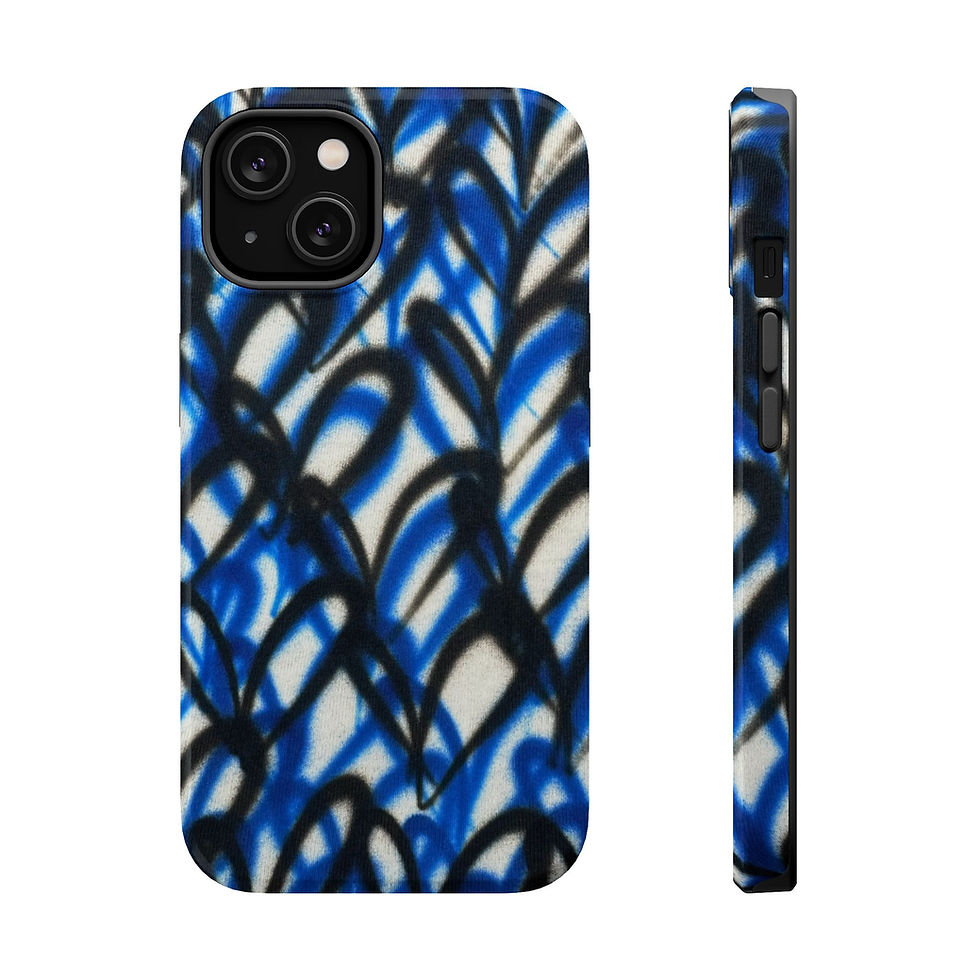 MagSafe "abstract hearts" airbrush iPhone case