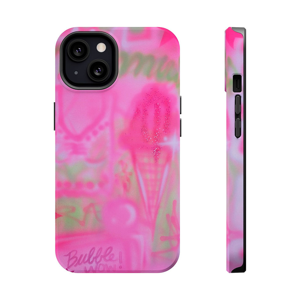 Thumbnail: MagSafe "miami matcha" airbrush iPhone case 