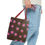 Thumbnail: "cherry mocha polka dot" airbrush tote bag