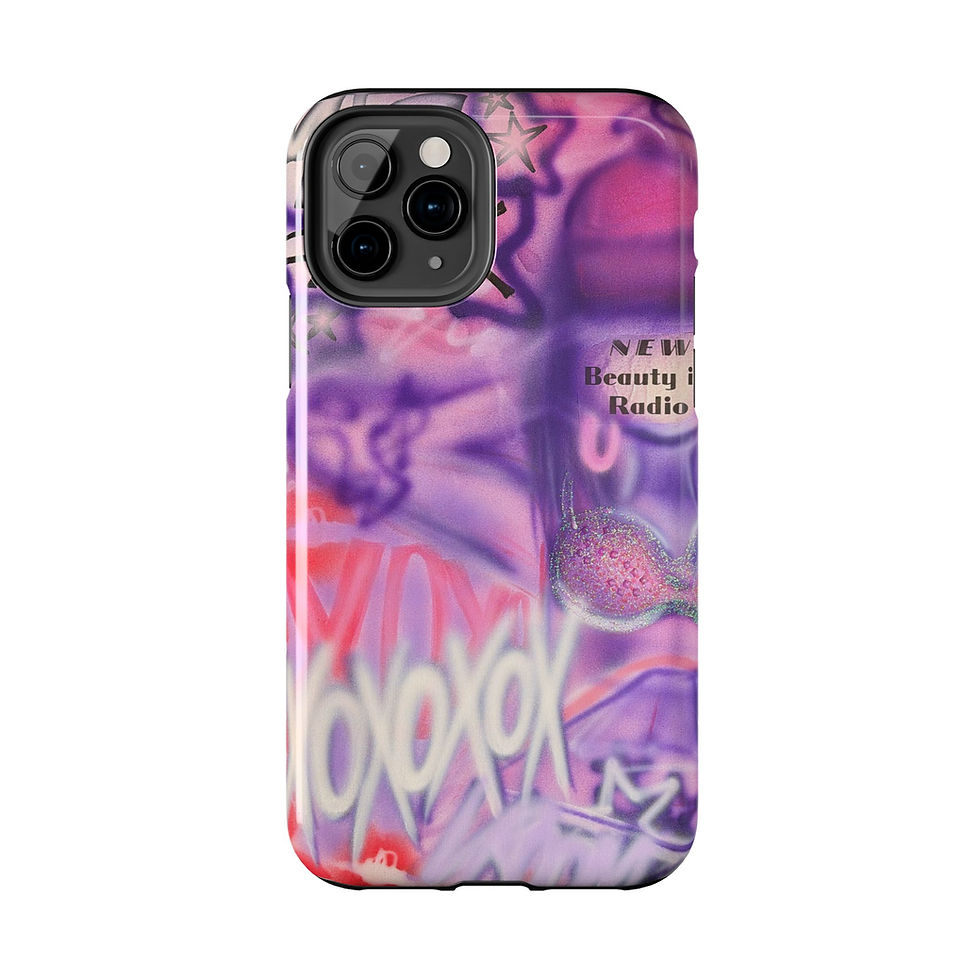 Thumbnail: "mic check" airbrush iPhone case
