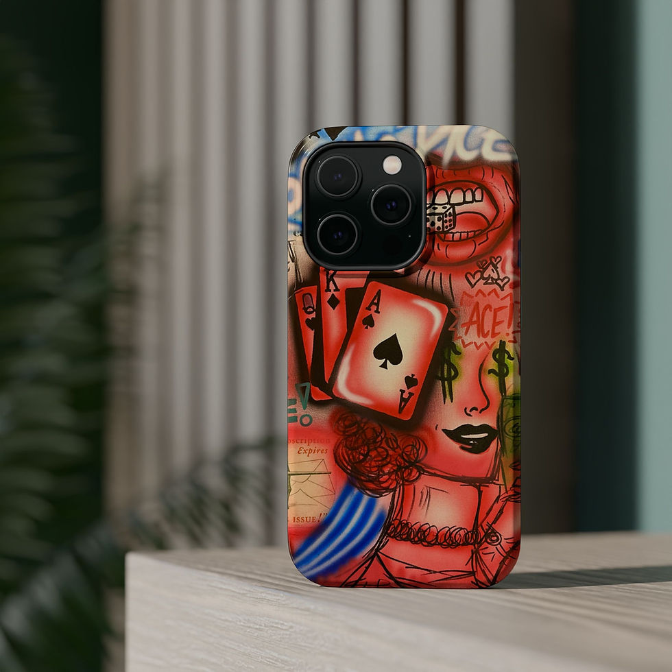 Thumbnail: MagSafe "roll the dice!" airbrush iPhone case 