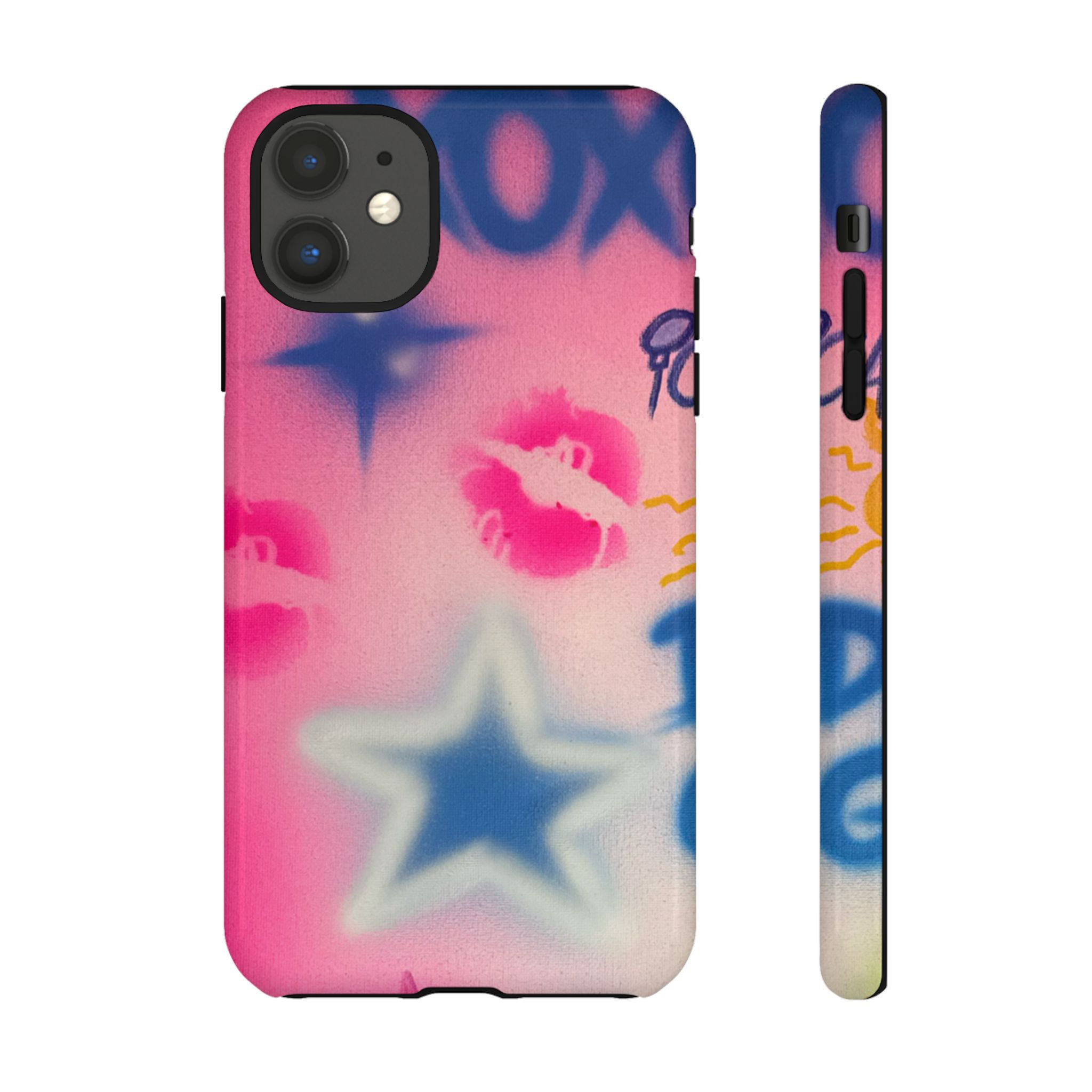 "star symbol" airbrush iPhone case