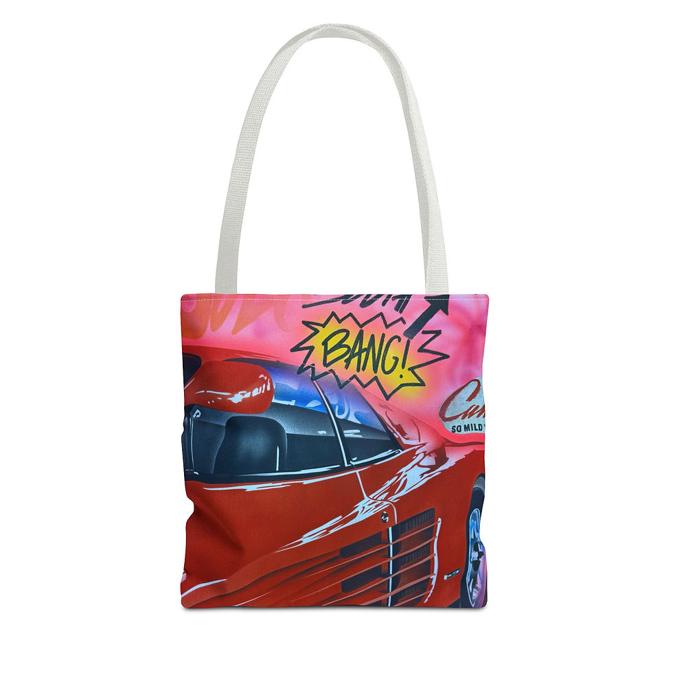 "miami momentos" airbrush tote bag