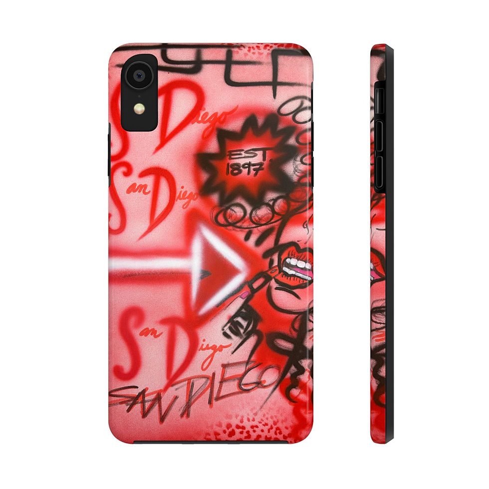 Thumbnail: "san diego" airbrush iPhone case