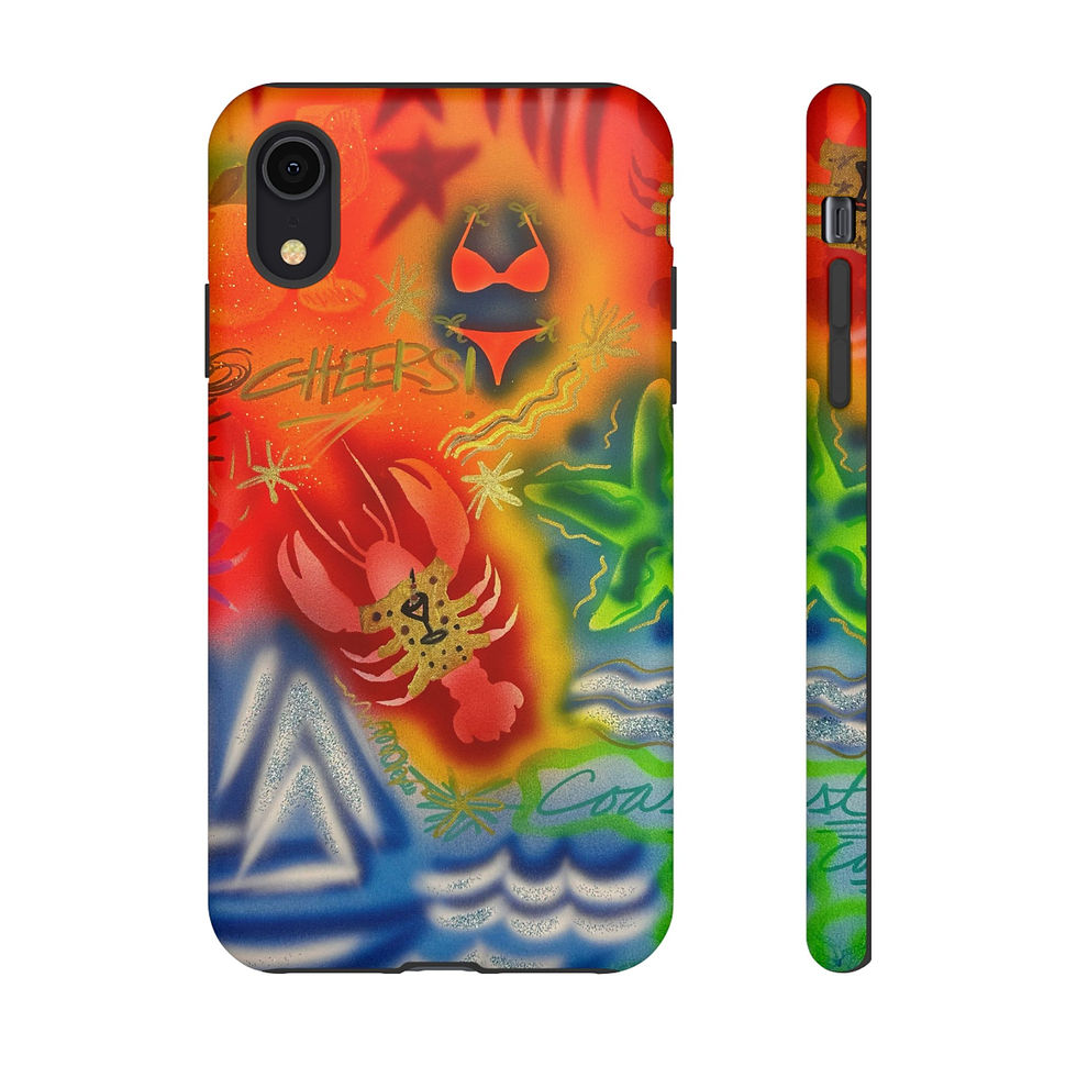 Thumbnail: "tipsy lobster" airbrush iPhone case