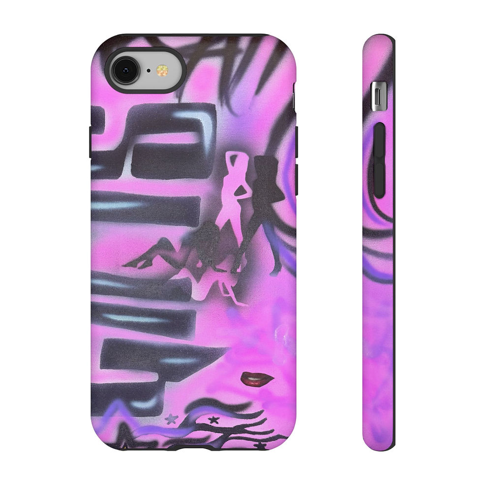 Thumbnail: "neon nights" airbrush iPhone case