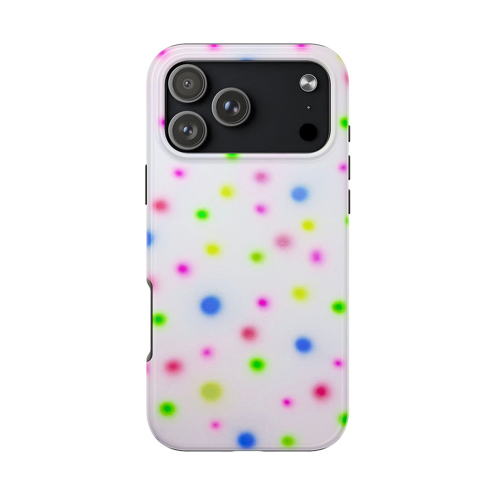 Thumbnail: "birthday cake polka dot" airbrush iPhone case