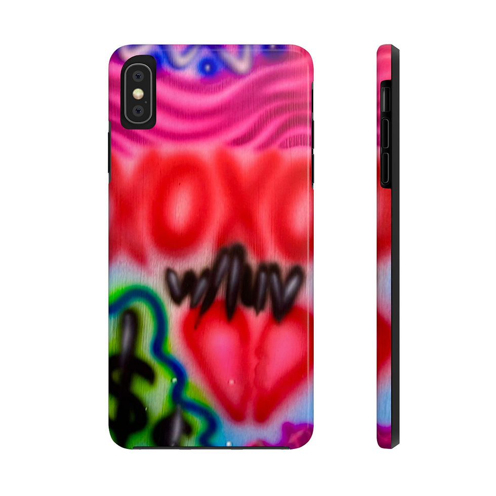 Thumbnail: "with luv, xoxo <3" airbrush iPhone case