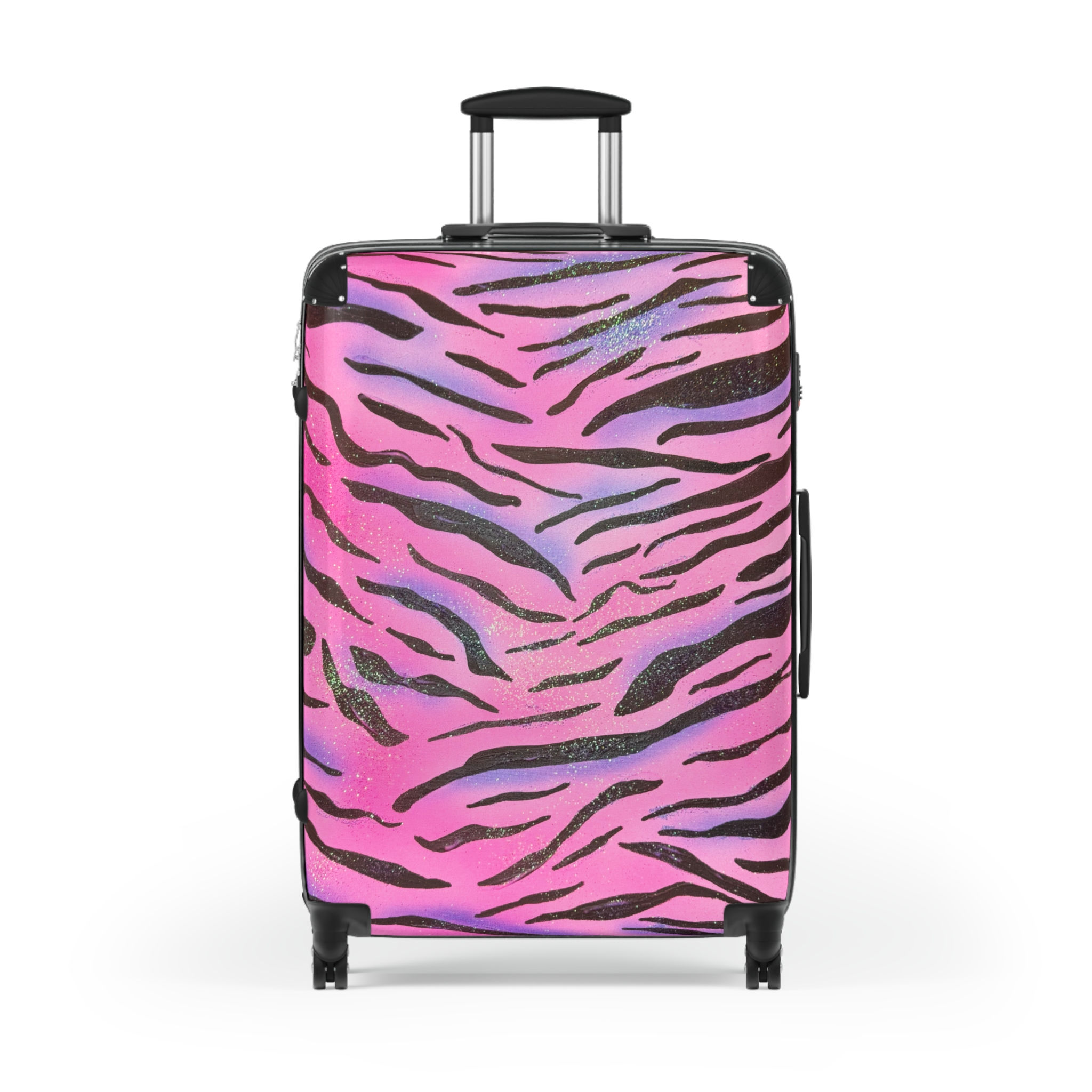 "glitter zebra" airbrush suitcase
