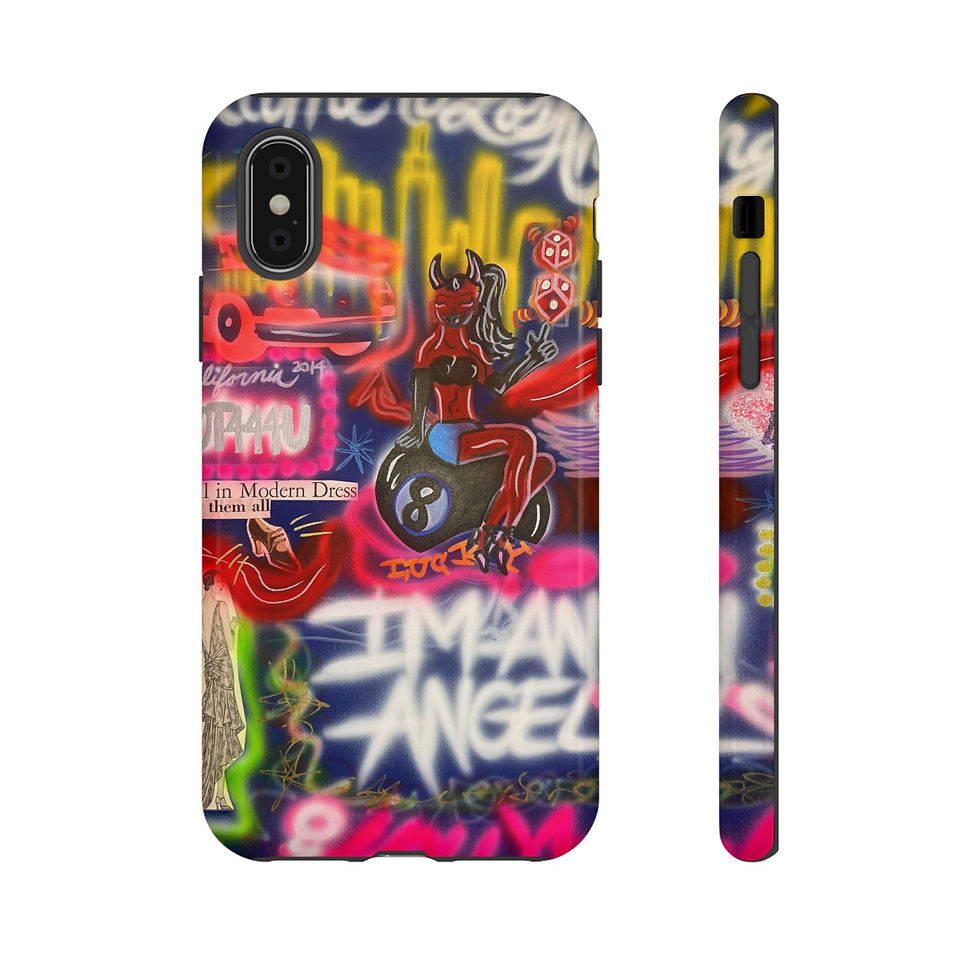 Thumbnail: "im an angel" airbrush iPhone case