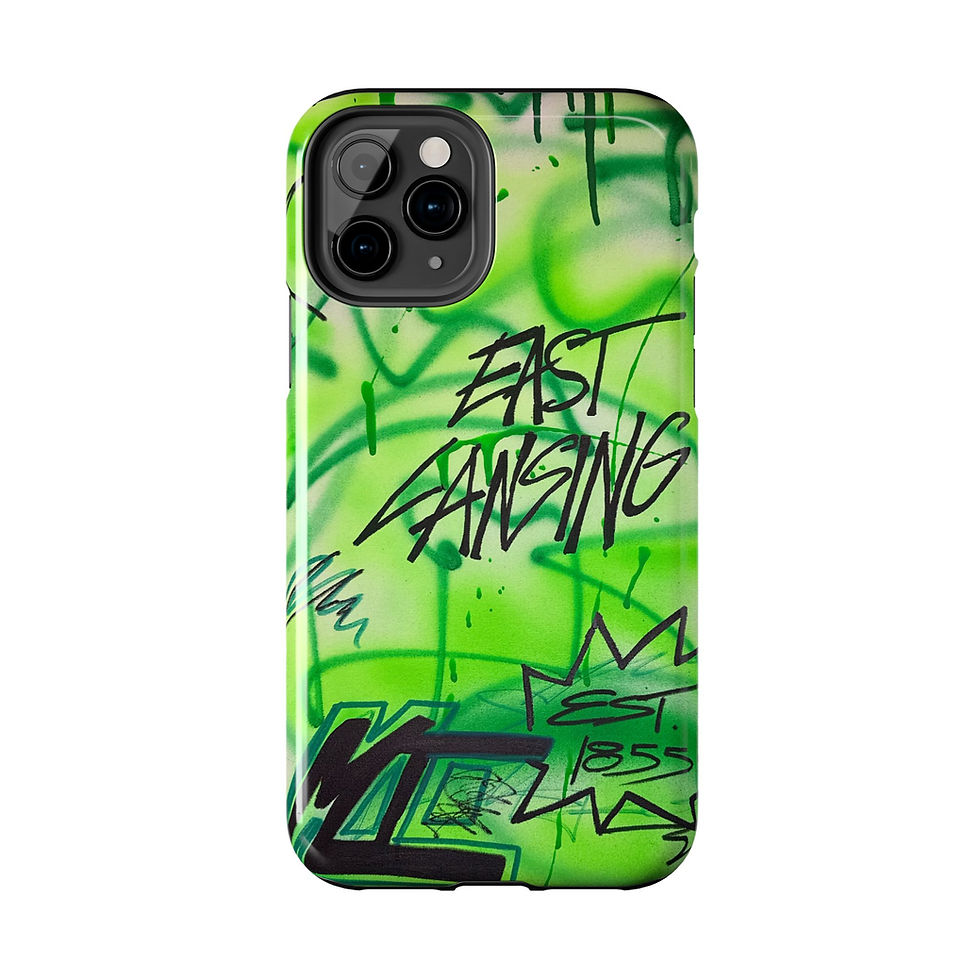 Thumbnail: "east lansing, mi" airbrush iPhone case