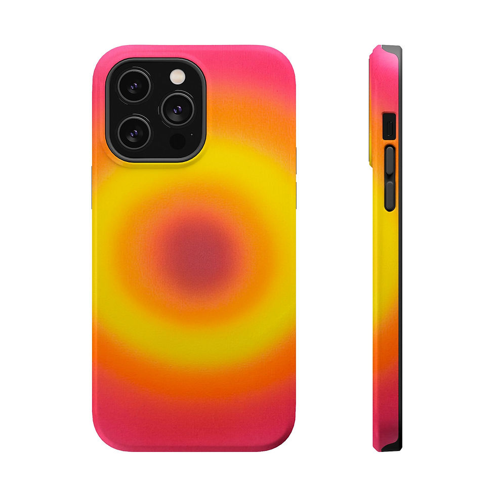 Thumbnail: MagSafe "pink lemonade aura" airbrush iPhone case 