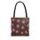 Thumbnail: "cherry mocha polka dot" airbrush tote bag