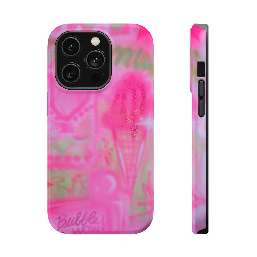 Thumbnail: MagSafe "miami matcha" airbrush iPhone case 